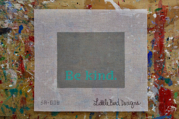 SA-008 Be kind Saying 13 Mesh Little Bird Designs 5" x 6"