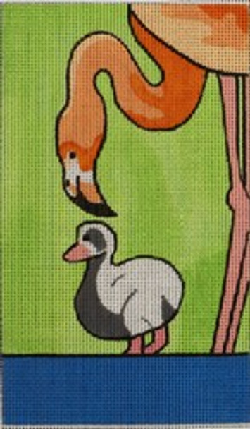 WWC154 Flamingos  4 x 7 -18 mesh Waterweave 
