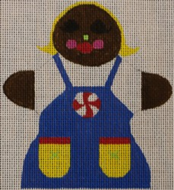 WWCO1216 Gingerbread Woman 4.25 x 5 - 18 mesh Waterweave 