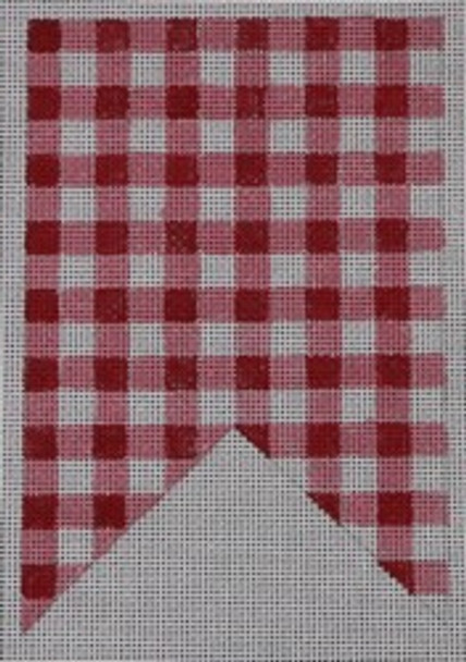 BYOB-F-3-18 FLAG DBL PT RED GINGHAM 4 x 6 18 Mesh  Hillary Jean Designs