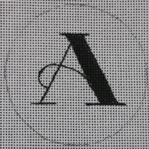 BYOB-A-18 BANNER LETTER A  3" CIRCLE 18 Mesh Hillary Jean Designs