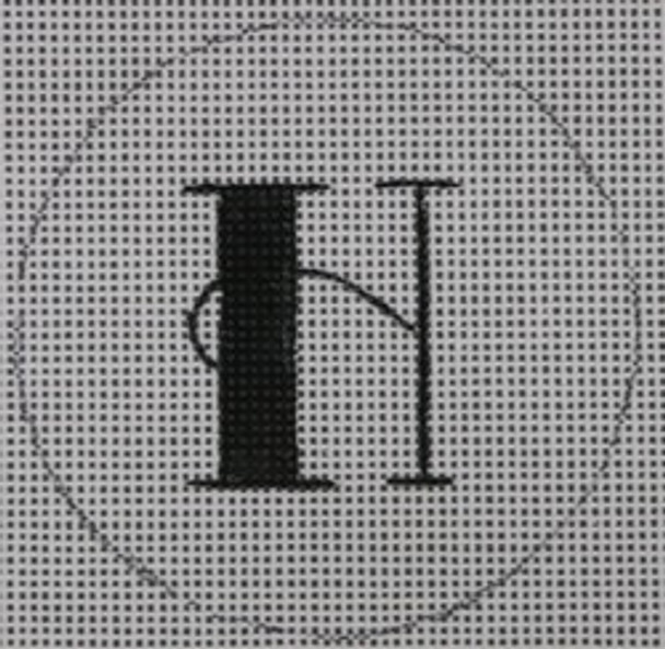 BYOB-H-18 BANNER LETTER H  3" CIRCLE 18 Mesh Hillary Jean Designs