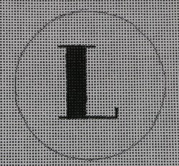 BYOB-L-18 BANNER LETTER L  3" CIRCLE 18 Mesh Hillary Jean Designs