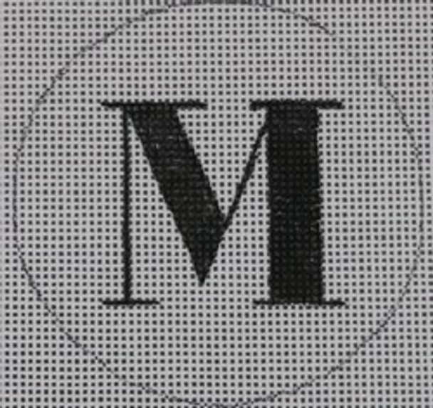 BYOB-M-18 BANNER LETTER M  3" CIRCLE 18 Mesh Hillary Jean Designs