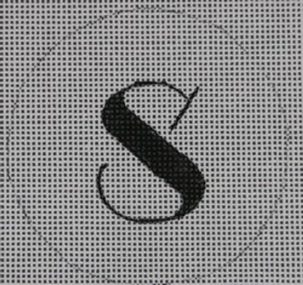 BYOB-S-18 BANNER LETTER S  3" CIRCLE 18 Mesh Hillary Jean Designs