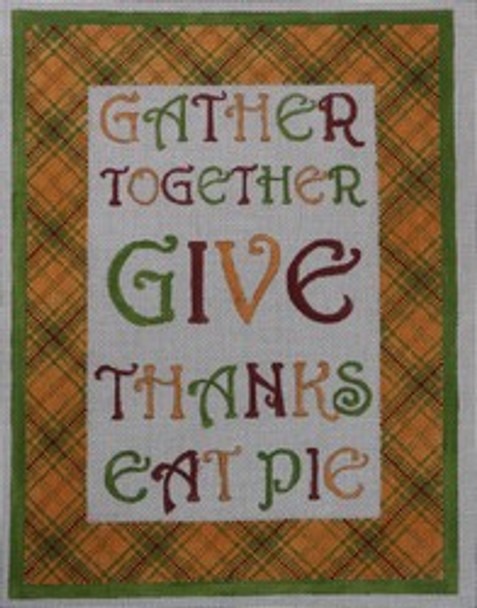 S-008-18 GIVE THANKS 8.25X10.5 18 Mesh Hillary Jean Designs