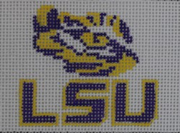 WCC2	3.25 x 2.25	Wallet Insert - LSU 18 Mesh Kristine Kingston Needlepoint Designs