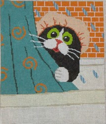 4-18 Shower Kitty 6.5 x 8 18 Mesh Pajamas and Chocolate