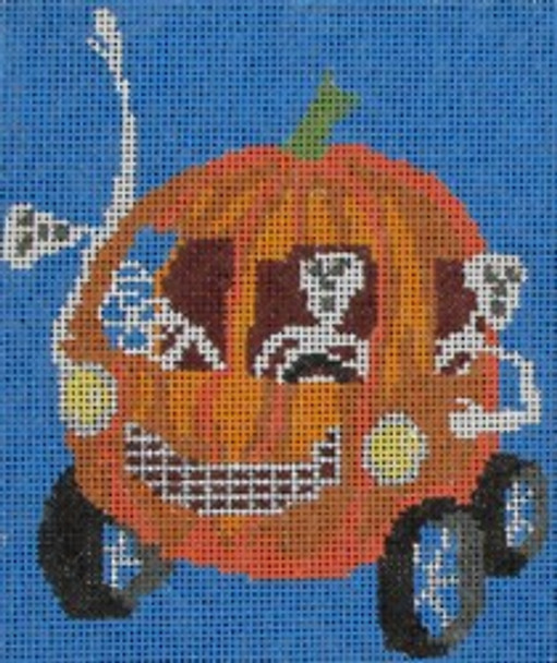 91-18 Pumpkin Car 11.4x9.3 13 Mesh Pajamas and Chocolate