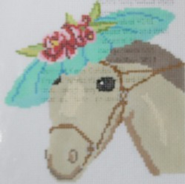 229C-18 Palomino Horse 3.3x5.2 18 Mesh Pajamas and Chocolate