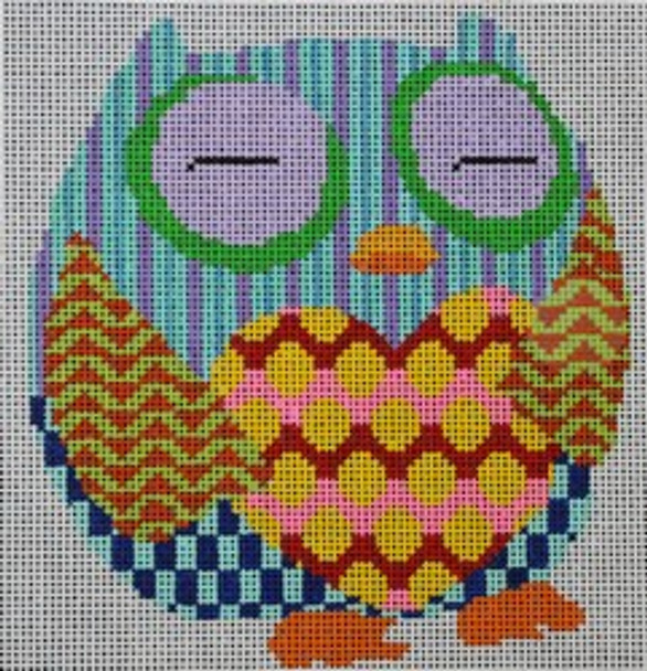 287B  Owl  6 x 6 18 Mesh Pajamas and Chocolate