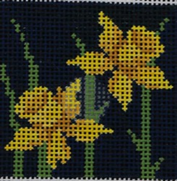 192-13 Daffodil Ornement 3x3 13 Mesh Pajamas and Chocolate
