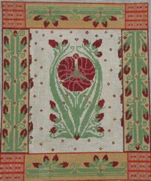 256-18 Art Deco 8.75 x 10.5 18 Mesh Pajamas and Chocolate