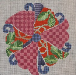 254-18 Asian Circle 7.25 x 7.5 18 Mesh Pajamas and Chocolate