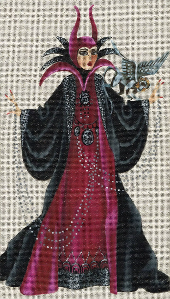 5232 Medea 8" x 14" 18 Mesh Leigh Designs Witchy Woman