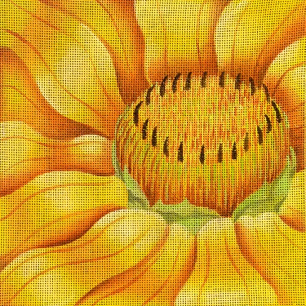 6906 Leigh Designs Orange Sunflower 10" x 10" 13 Mesh Bouquet