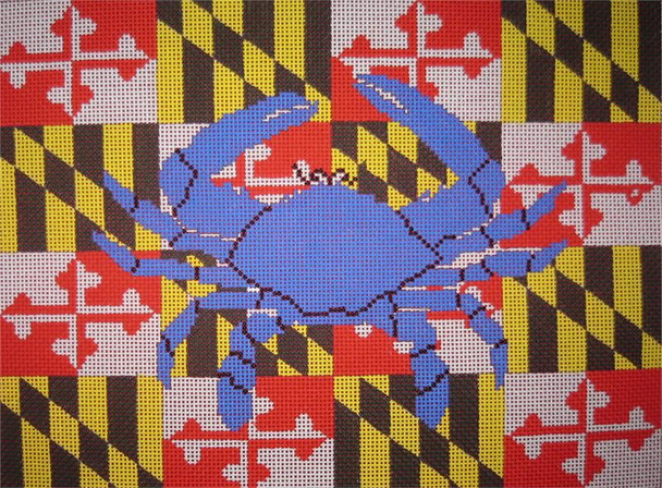 P-318 The Point Of It All Maryland Flag Crab 12 x 9 13 Mesh