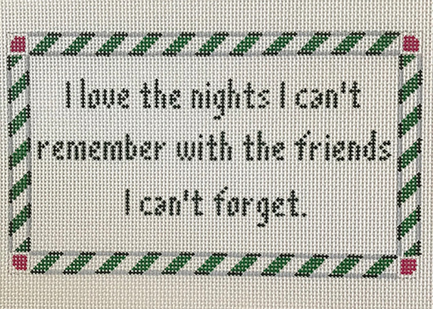 S-372 The Point Of It All I love the Nights- Friends 5x8.5  13 Mesh
