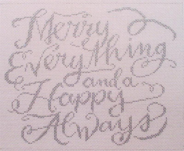 S-421a The Point Of It All Designs Merry Everything - Happy 10 x 10  13 Mesh