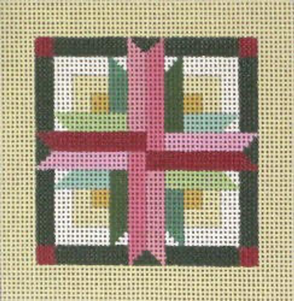 #NM-012  “TWO BY FOURS” SAMPLER 5" Square w/ Stitch Guide 13  Mesh Designs by Needle Me Needle Crossings