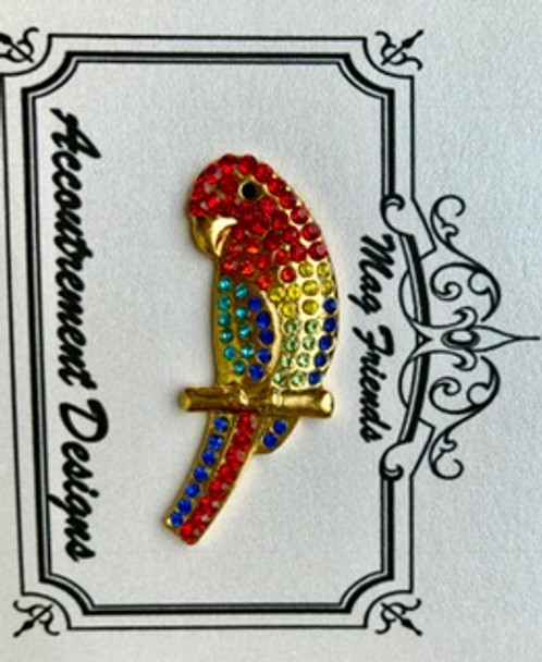 Bird:  Parrot Needle Minder Magnet Glamorous Accoutrement Designs