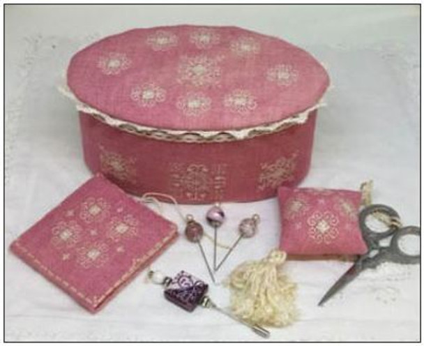 Ca'Rosada - Pink Sewing Box &Lace From Venice by MTV Designs DD 18-1363 MTV-CRPSB