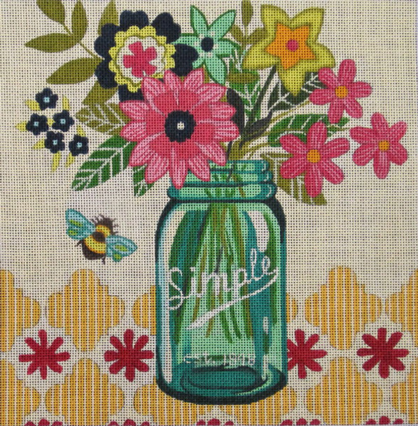 Maggie & Co. M-1935 Mason Jar © Jennifer Brinley 9 x 9" 18M