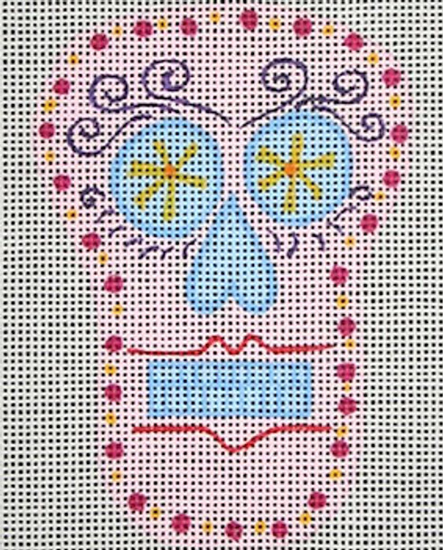 ZE220 Sugar Skull -1 Pink 18 Mesh 3” x 4 Zecca