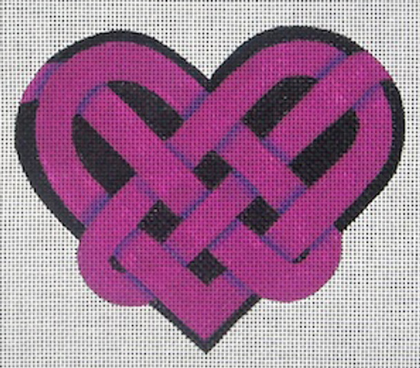 ZE385 Zecca Knotted Heart  18 Mesh 5.5" x 5"