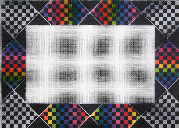 ZE160 Rainbow Check Frame Mesh Zecca