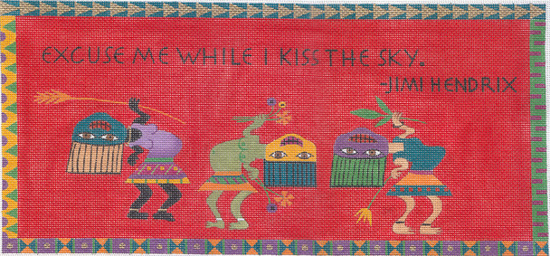 ZE583 Zecca Excuse me…14.25" x 6.75" 13 Mesh