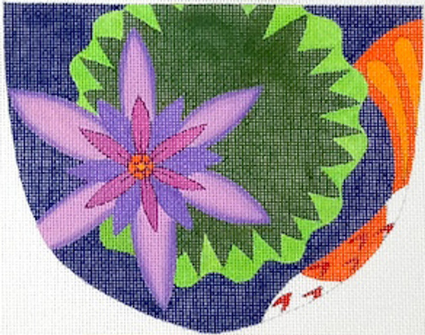 ZE573 Zecca Lily Pad pouch 7" x 5.5" 18   Mesh