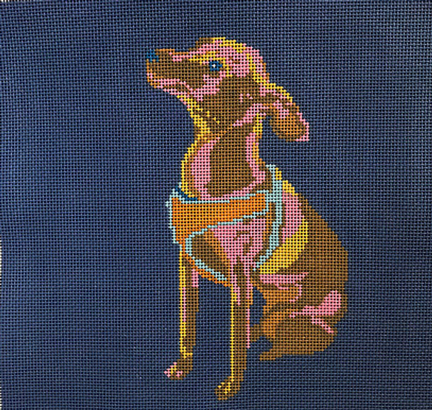 JKNA-069 Chihuahua  9"x9" 13 Mesh Judy Keenan NeedleArts  (Canvas And Thread)