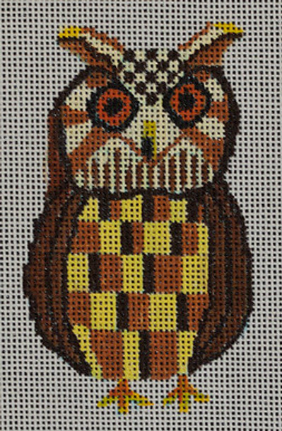 JKNA-039 Owl 3"x 4.5" 18 Mesh Judy Keenan NeedleArts  (Canvas And Thread)