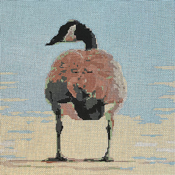 JKNA-067 Goose 13"x13"  13 Mesh Judy Keenan NeedleArts  (Canvas And Thread)