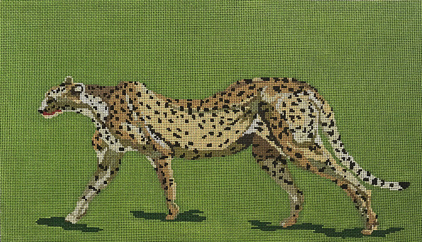 JKNA-071 Cheetah 14"x8" 18 Mesh Judy Keenan NeedleArts  (Canvas And Thread)