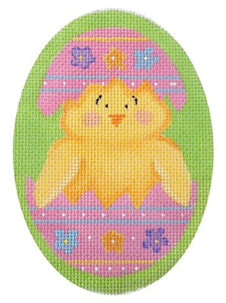 EA09 Hatching Chick 3.75 x 5 18 Mesh Pepperberry Designs