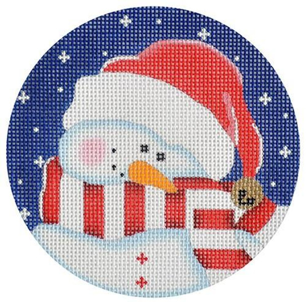 SN25 Shy Snowman, red/white 4 Dia 18 Mesh Pepperberry Designs