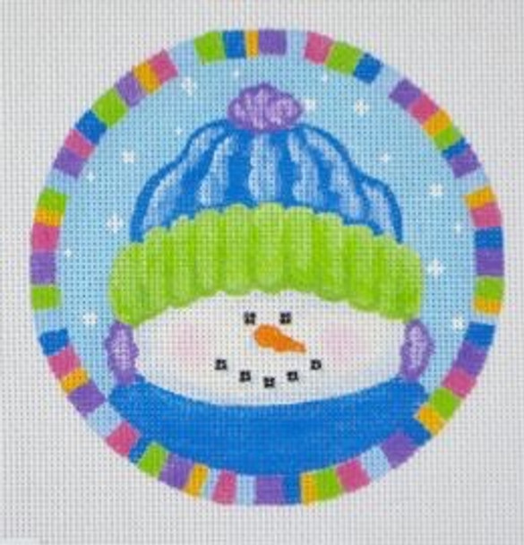 SN39 Max Snowman Ornament 4.25 Dia. 18 Mesh Pepperberry Designs 