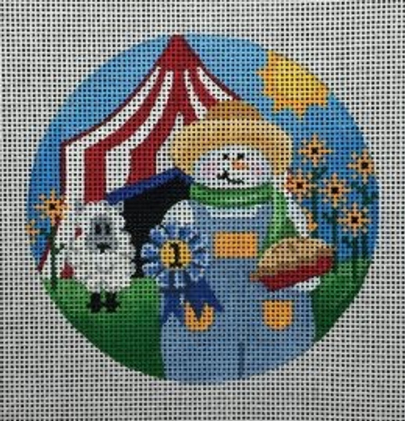 SNM-09 Snowman Month, September 4 Dia. 18 Mesh Pepperberry Designs