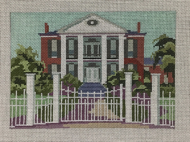 QS20 Rosalie (brick house) 7x 5 18 Mesh Quarter Stitch Designs