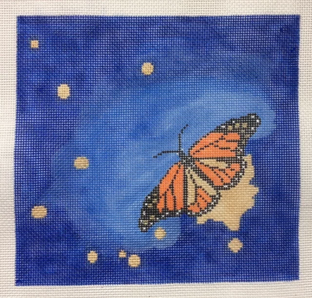 QS70 10m Monarch Butterfly 11 .5 x 11 10 Mesh Quarter Stitch Designs