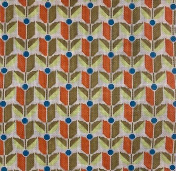 JD4011C Tulip-Carrot  12X12  13 Mesh Cooper Oaks Designs©