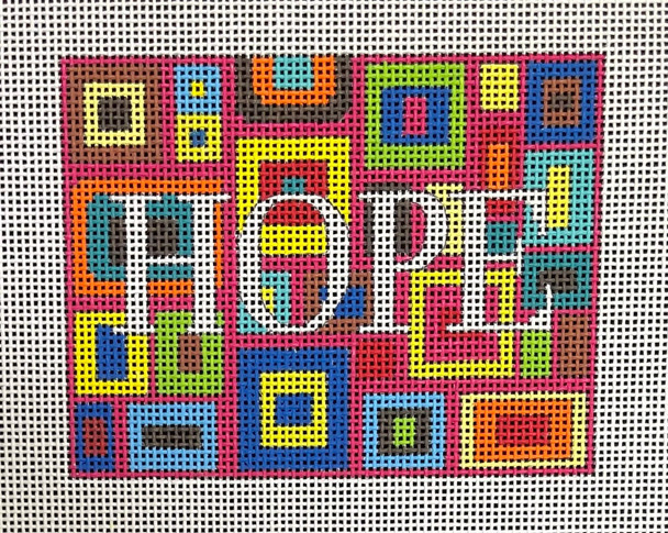 Cheeky Saying AC502 Hope  5 x 4  18 Mesh Colors of Praise