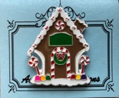 Accoutrement Designs Christmas Gingerbread House (Candy) MAGNET NEEDLEMINDER Accoutrement Designs 