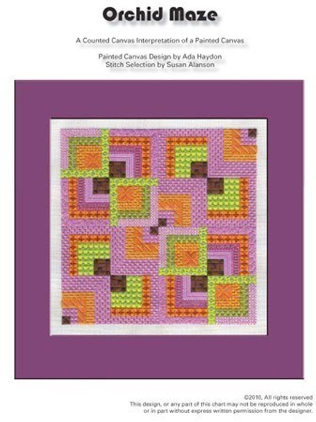 CHART Only OM Orchid Maze EyeCandy Needleart