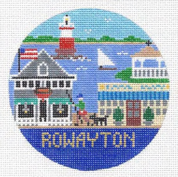 Rowayton Connecticut 4.25 x 4.25 18 Mesh Doolittle Stitchery R311