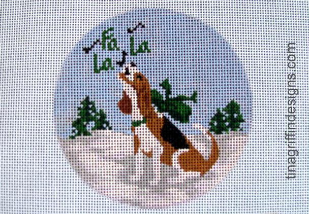 DOG-004 Beagle's Song 18 Mesh 4" diameter Griffin Designs