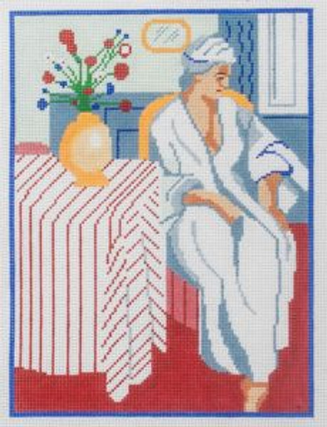 86243 CWD-M161 Matisse -- Meditation after Bath 7 x 9.5 18 Mesh Stitch Painted Changing Women Designs