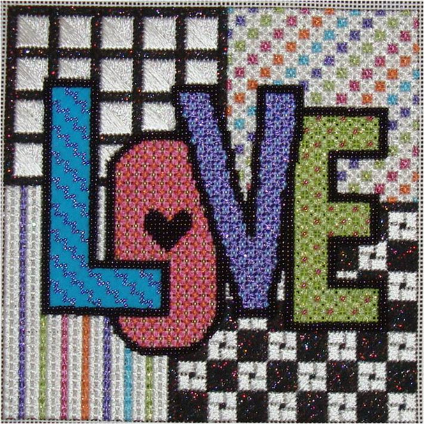 More Small Love	 5.5” x 5.5” 18 Mesh Sew Much Fun